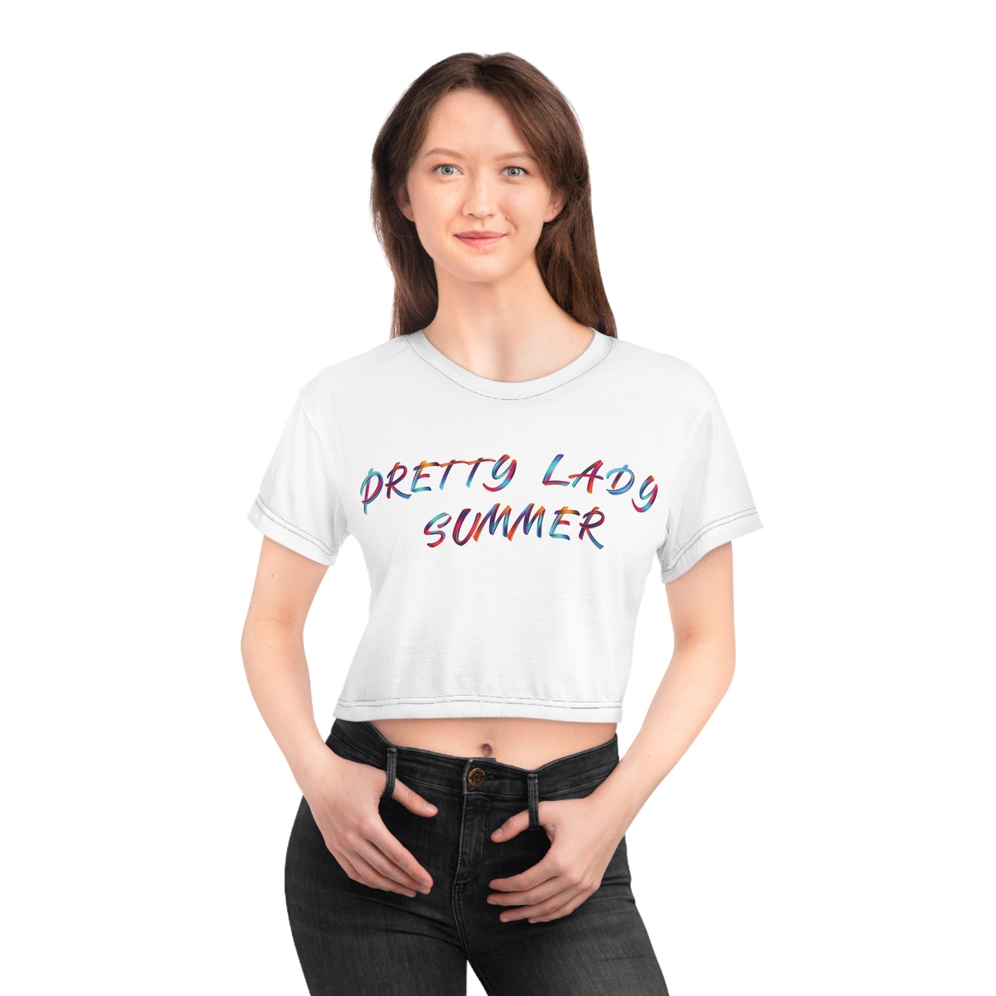 Pretty Lady Summer Crop T-Shirt